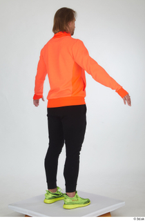  Erling black tracksuit dressed orange long sleeve t shirt sports standing whole body yellow sneakers 0030.jpg